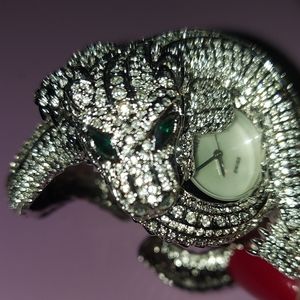 Jeweled Alligator Evening Watch